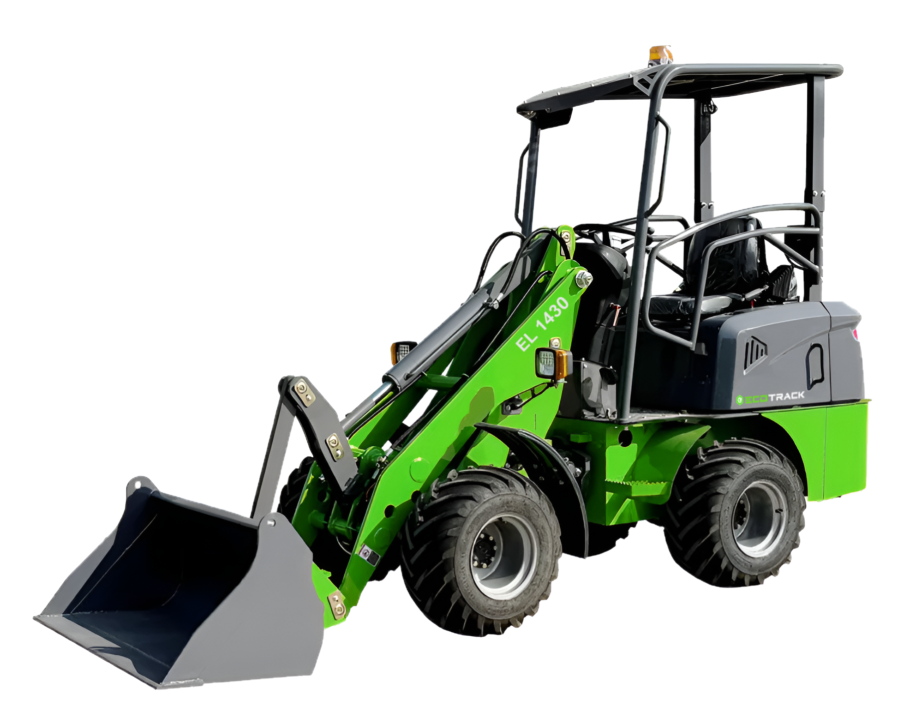 www.ecotrackequipment.com electric front end loader