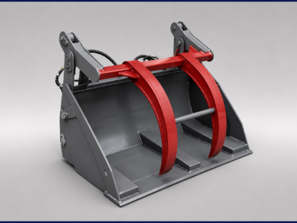 EcoTrack Electric Loader EL Series Grapple Bucket Attachment