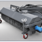 EcoTrack Electric Loader EL Series Snow and Angle Broom Attachment