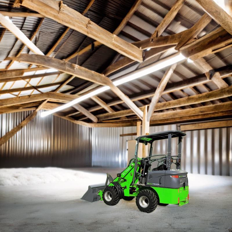 EcoPod EL 1430 front end wheeled loader in a barn - 01