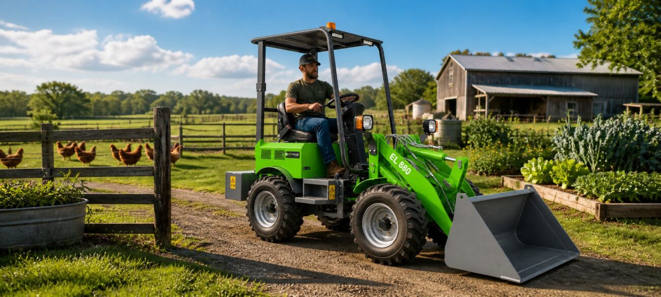 EcoTrack Equipment - Electric Front End Loaders for Home and Farm
