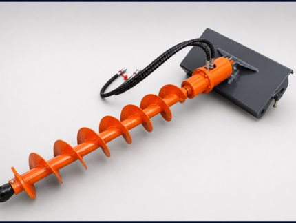 EcoTrack Electric Loader EL Series Auger Attachment