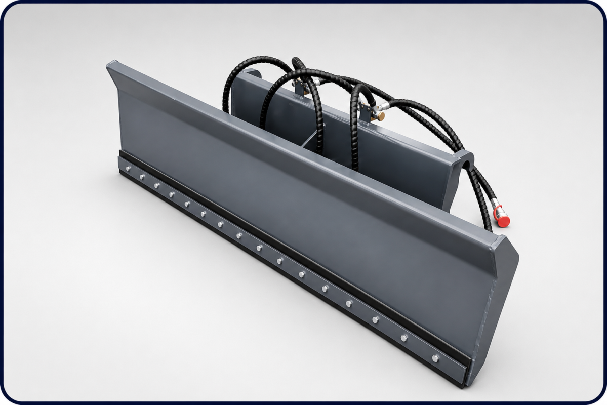 EcoTrack Electric Loader EL Series Plow and Dozer Attachment